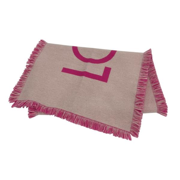 LOUIS VUITTON（ルイ・ヴィトン） ロゴ マフラー ショッキングピンク