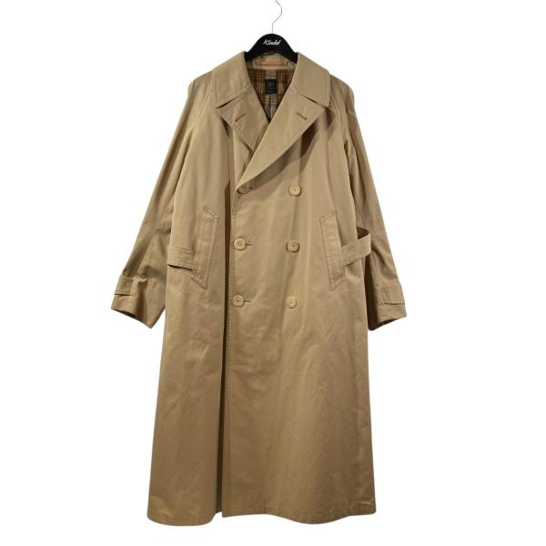 Scye（サイ） ギザコットン 先染高密度 ギャバトレンチマックコート