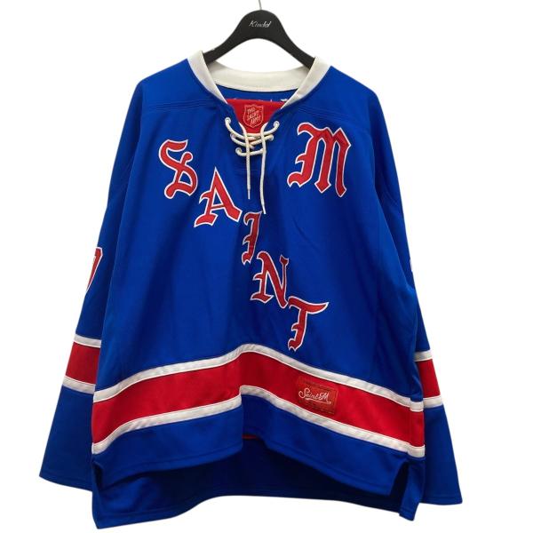 23ss SAINT MICHAEL セントマイケル ゲームシャツ SAINT MICHAEL セントマイケル 23SS GAME SHIRT ロゴ刺繍 プル