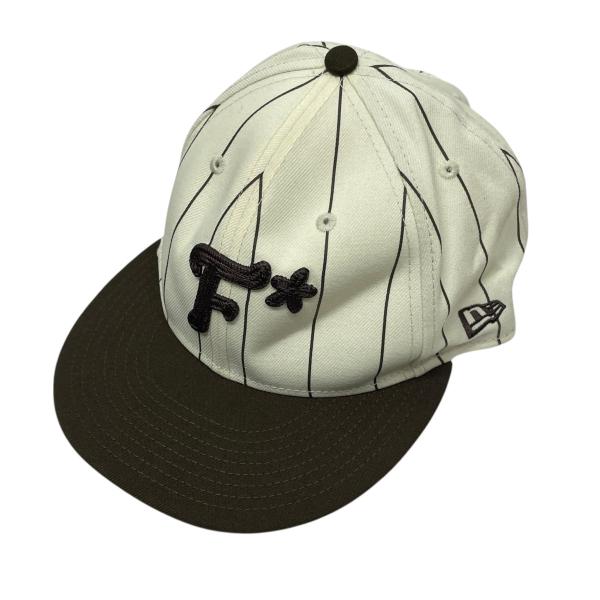値下げ】GOLF Le Fleur×New Era キャップ ホワイト×ブラウン サイズ