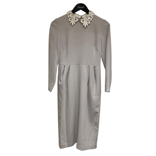 CELFORD セルフォード レース衿タックタイトワンピース