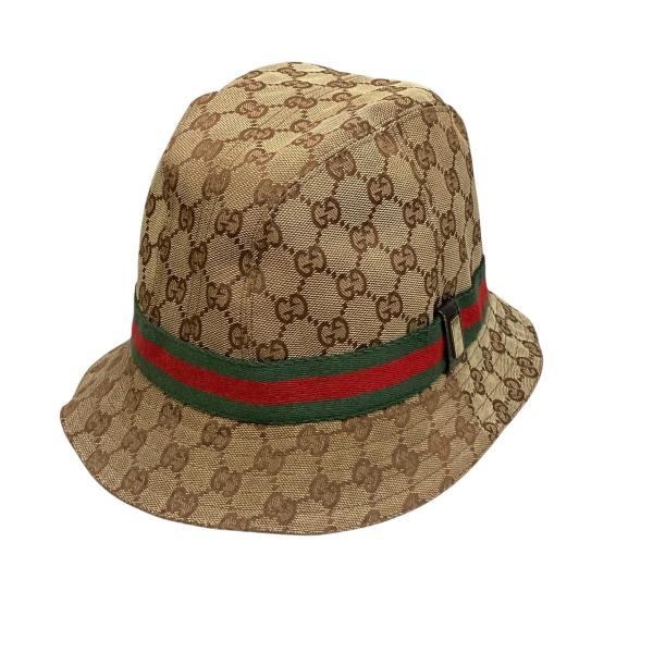 グッチ　GG柄　バケットハット　XL ☆GUCCI グッチ GG柄 バケットハット 帽子 黒 XL☆