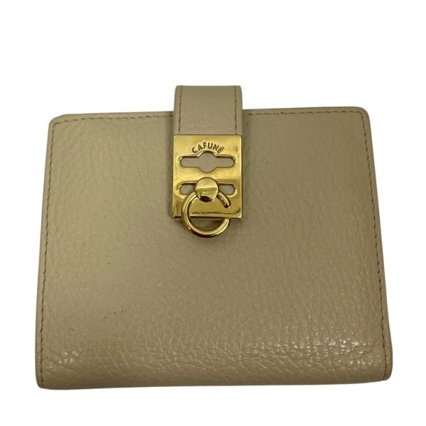 CAFUNE ベージュ 二つ折り財布 CFUNE ベージュ 二つ折り財布 ベージュ系 CAFUNE(カフネ) 財布・小物