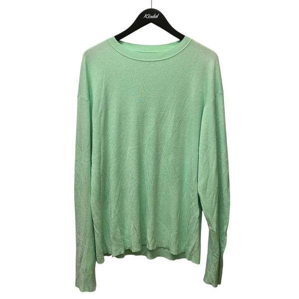 【値下げ】nakedgauge ARNE SHIRT LS 長袖ニットカットソー NG25S-KSW04 ライトグリーン サイズ：1 (EC)