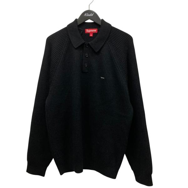 Supreme 黒 長袖ポロシャツ S Supreme（シュプリーム） Supreme 25AWSMALL BOX POLO SWEATER 長袖