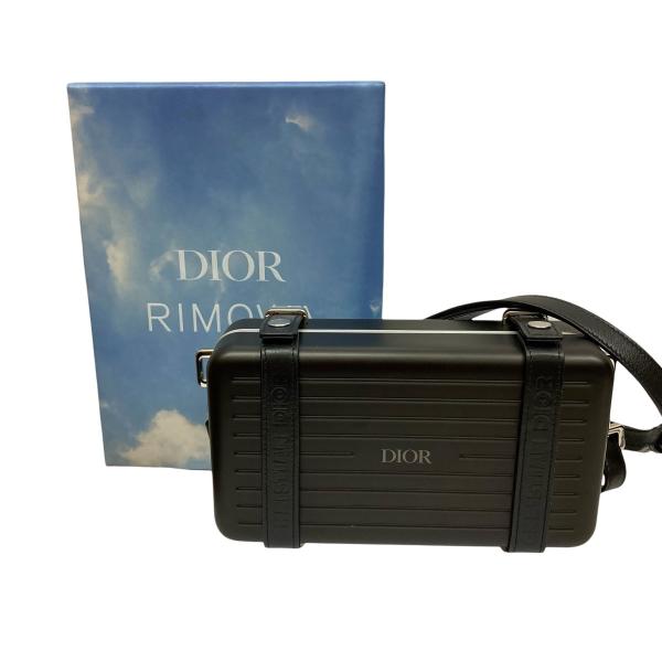 RIMOWA / リモワ | × Christian Dior ディオール / パーソナル アルミニウム ショルダーバッグ | シルバー/ブラック | レディース RIMOWA（リモワ） | × Christian Dior ディオール / パーソナル