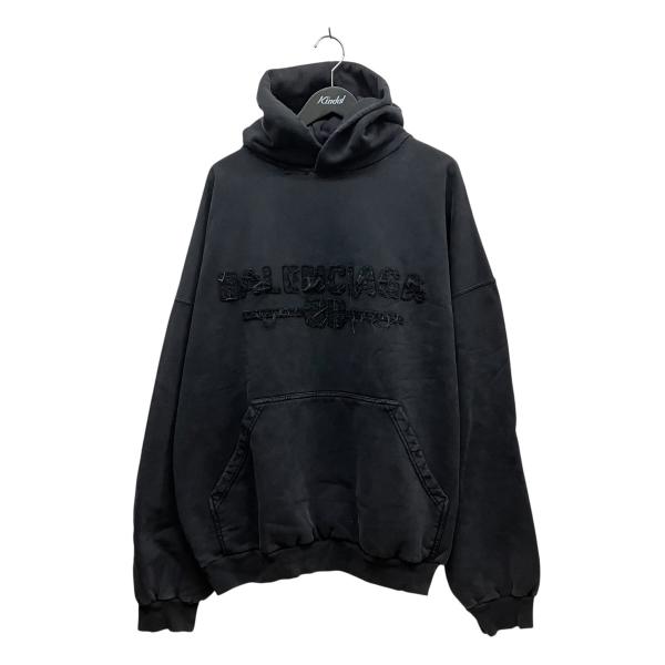 【希少デザイン】バレンシアガ センタープリント 20AW オーバーサイズパーカー kindal_8080000731700