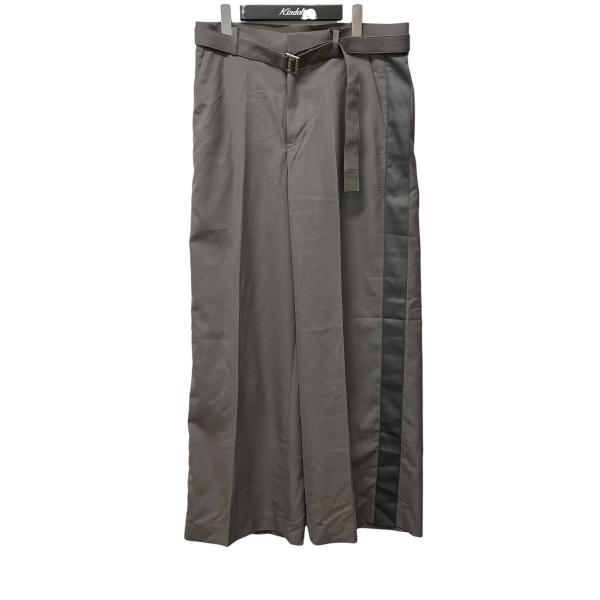 sacai（サカイ） ベルテッドサイドラインパンツ 25-03711M オリーブ