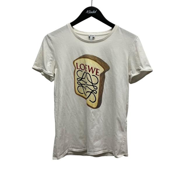 LOEWE（ロエベ） 食パンプリントロゴTシャツ 17155612107 ホワイト