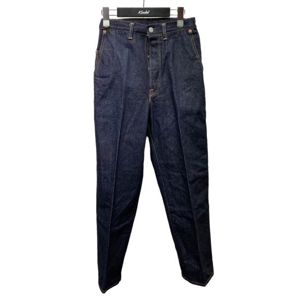 値下げ】Text Straight Fit Creased Jeans One Wash インディゴ サイズ 