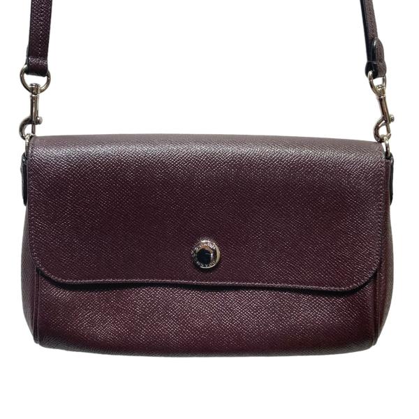 COACH 【値下げ】COACH ショルダーバッグ フラップ2WAY ワイン