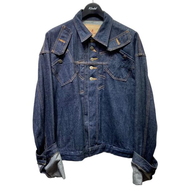 ANREALAGE デニムジャケット サイズ46 BALL ボール BALL AZ WASH DENIM JACKET｜ANREALAGE OFFICIAL ONLINE SHOP