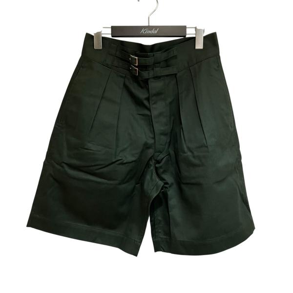 パンツ LENO DOUBLE BELTED GURKHA SHORT TROUSERS LENO] DOUBLE BELTED GURKHA SHORT TROUSERS リノ グルカ