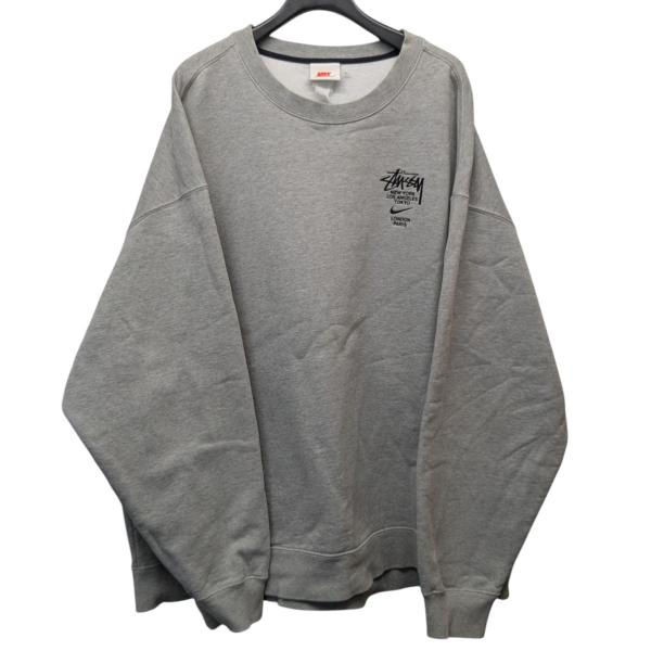 STUSSY 【値下げ】stussy×NIKE Fleece Crew Sweatshirt ロゴ刺繍