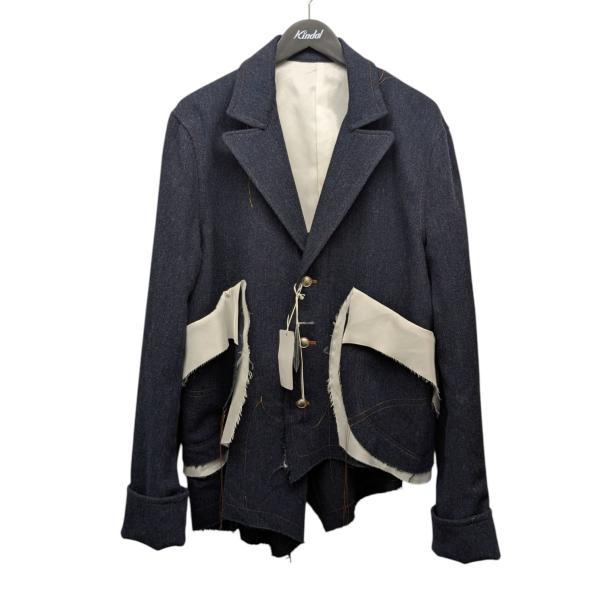 sulvam サルバム　切りっぱなしロングジャケット 楽天市場】【sulvam】 サルバム 切りっぱなし グレンチェック ロング