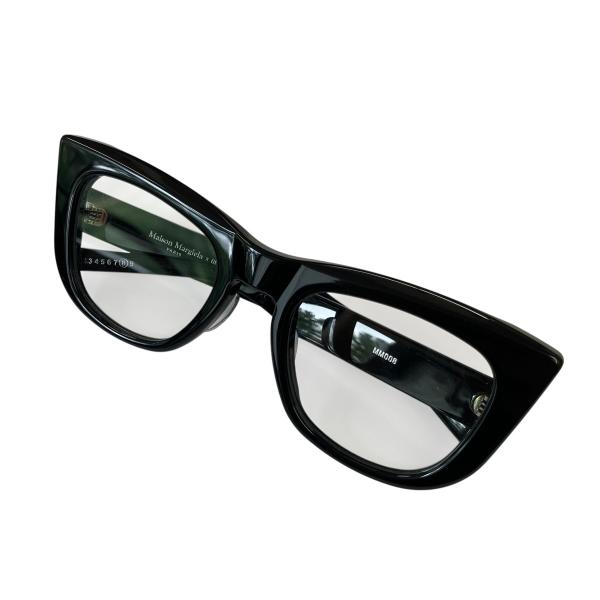 【値下げ】GENTLE MONSTER×Maison Margiela キャットアイサングラス MM008 ブラック サイズ：56□23-145 (代
