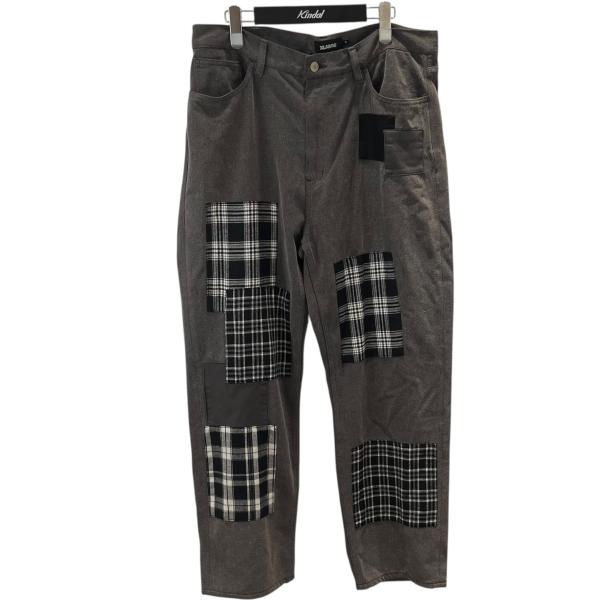x-largeパンツ XLARGE エクストララージ X-LARGE パッチワークデニムパンツ