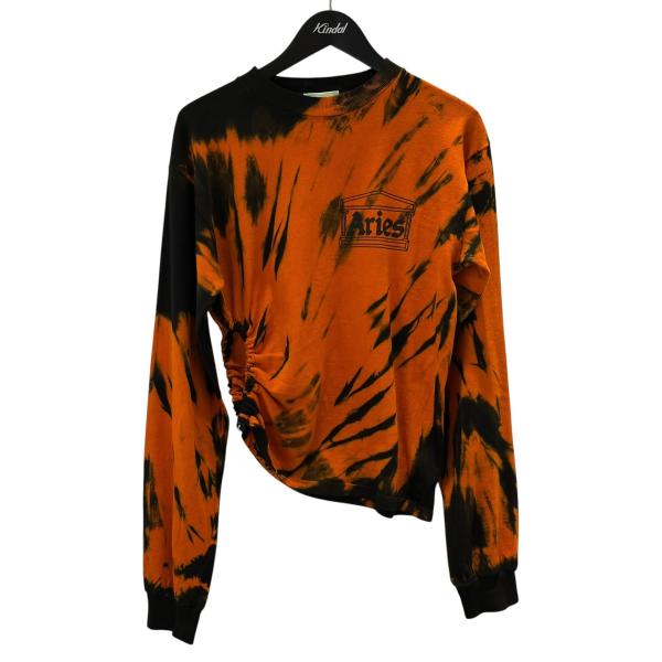 Aries タイダイ ロングT オレンジ　タイガー柄 ARIES アリーズ タイダイ LONG SLEEVE TIGER DYE TECH HOLE T-SHIRT
