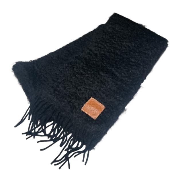 LOEWE（ロエベ） アナグラムパッチ マフラー 28003861 ブラック