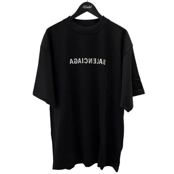 BALENCIAGA ブラック ロゴTシャツ Balenciaga ロゴ Tシャツ | ブラック | FARFETCH JP