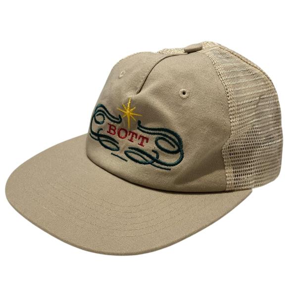 bott capキャップ　カーキ　ベージュ ボット BoTT ロゴ刺繍 メッシュキャップ ベージュ : カインドオルYahoo
