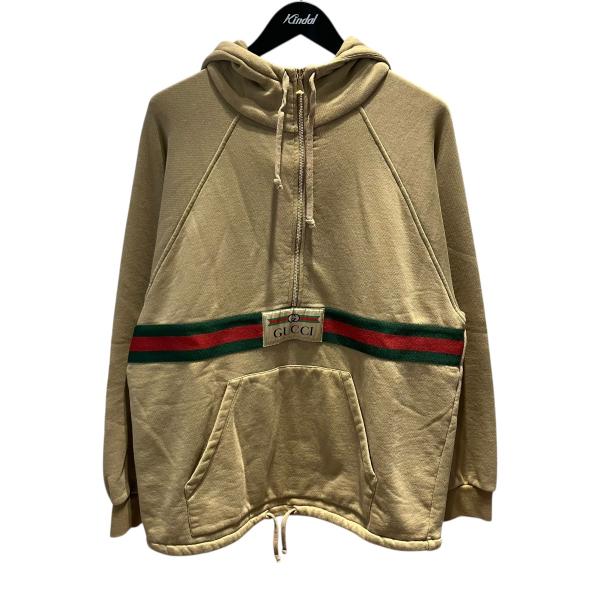 GUCCI（グッチ） ハーフジップパーカー 644656 ベージュ サイズ：XS
