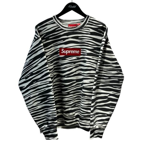 Supreme ゼブラ柄 長袖トレーナー Supreme（シュプリーム） Supreme BOXロゴ ゼブラ柄 トレーナー