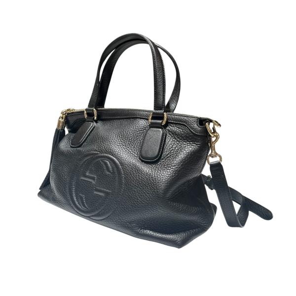 GUCCI グッチ　ハンドバッグ　2way ソーホー　インターロッキング　レザー GUCCI（グッチ） ソーホー 2WAY インターロッキング レザー