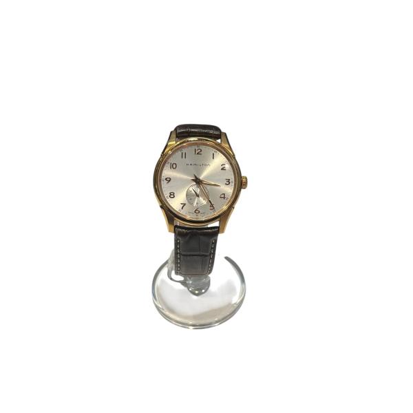 Hamilton Jazzmaster H384410 電池交換済 革 HAMILTON（ハミルトン） ジャズマスター 腕時計 ホワイト ブラウン