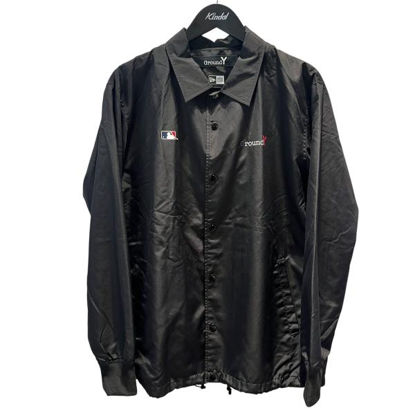 グラウンドワイ×ニューエラ GROUND Y×New Era コーチジャケット GF-J50-951 ブラック サイズ：M