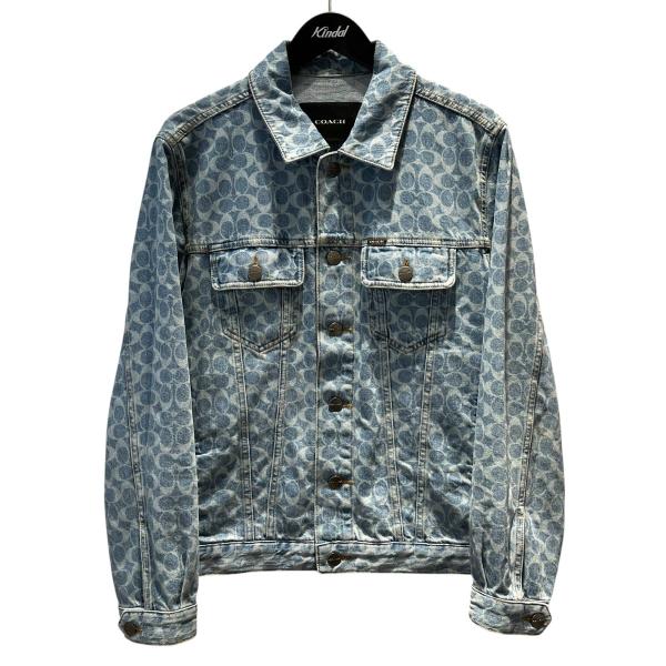 COACH（コーチ） シグネチャー柄 デニムジャケット CY411 ブルー