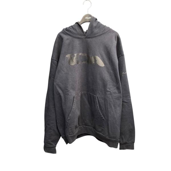 iDA sply hoodie グレー×ネイビー　サイズL 値下げ】iDA sply プルオーバーパーカー ブラック サイズ：XL