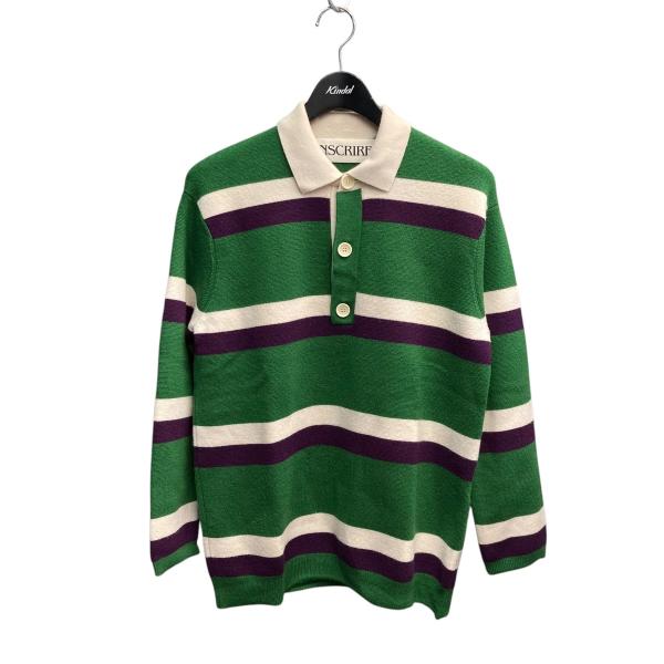 INSCRIRE 【値下げ】INSCRIRE ラガーニット レギュラーカラーニット