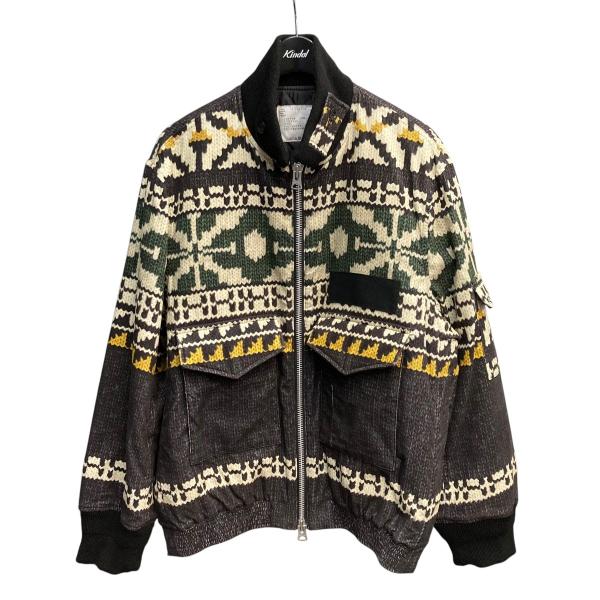 sacai（サカイ） 【値下げ】sacai 24AW ニットプリントコーデュロイ