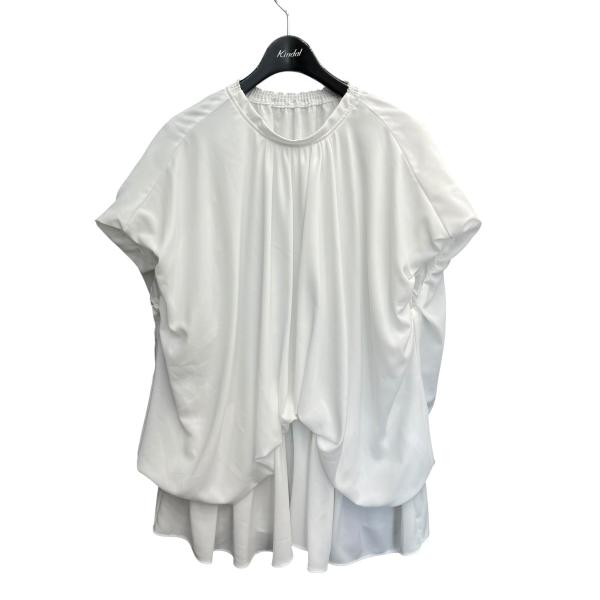 ENFOLD 2024SS WAVE SHIRRING BLOUSE 美品 ENFOLD（エンフォルド） 【値下げ】ENFOLD WAVE SHIRRING BLOUSE