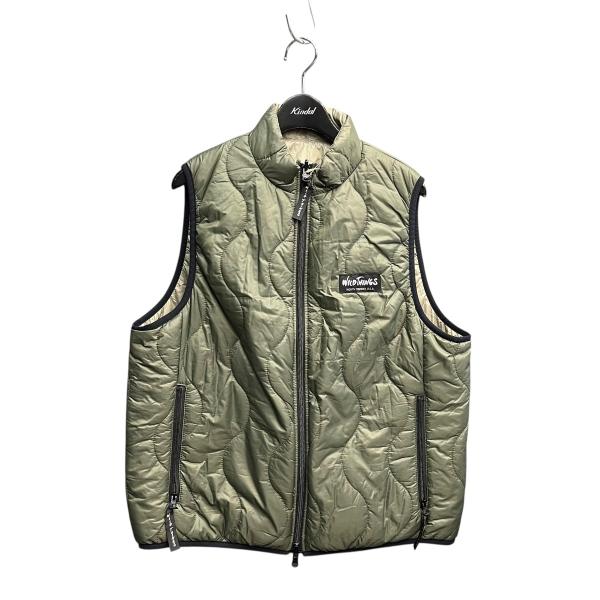 美品✨ FRAMeWORK×WILDTHINGS 別注　ダウンベスト　F カーキ WILD THINGS（ワイルドシングス） WILD THINGS×B-SHOP ダウンベスト