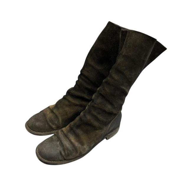 guidi 989 ブラウン バックジップ ロングブーツ 37 GUIDI（グイディ） 【値下げ】GUIDI 989 バックジップブーツ ブラウン