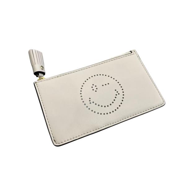 ANYA HINDMARCH スマイリーウィンキー パンチングレザーケース ANYA HINDMARCH（アニヤ・ハインドマーチ） ANYA HINDMARCH Smiley