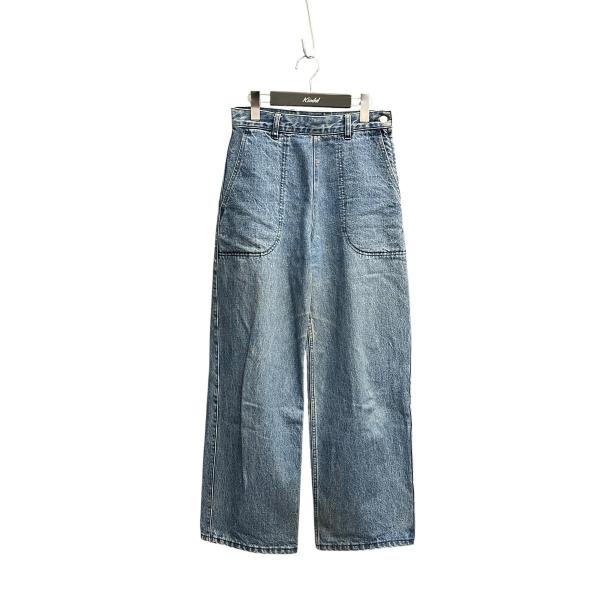 マイ MY SIDE ZIP DENIM PANTS デニムパンツ 223-61501 インディゴ サイズ：0