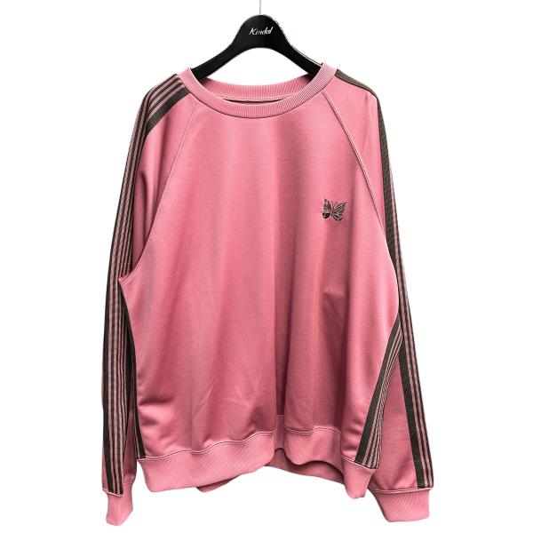 ニードルズ Needles Track Crew Neck Shirt 長袖スウェット MR285 ピンク サイズ：L