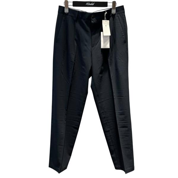 【値下げ】CellarDoor 無地 ストレッチ2タックスラックスパンツ ネイビー サイズ：44 (なんばマルイ店)