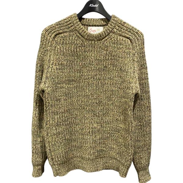 CORGI　ニットセーター オリーブ・ベージュ・グリーン サイズ：L コーギ CORGI（コーギ） CORGI crew neck sweater MIX グリーン サイズ：S