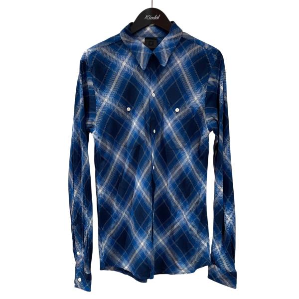 SWAGGER（スワッガー） チェックシャツ ブルー サイズ：L