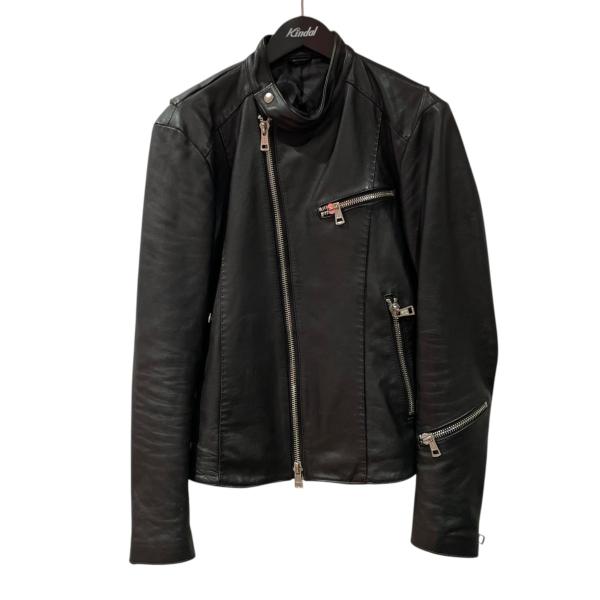 AKM エイケイエム シングルライダースジャケット aso 404 ブラック