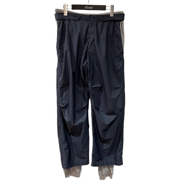 【値下げ】Hussein Chalayan 03AW PLACE NON-PLACE ナイロンパンツ YUG203A ネイビー サイズ：46 (名古屋