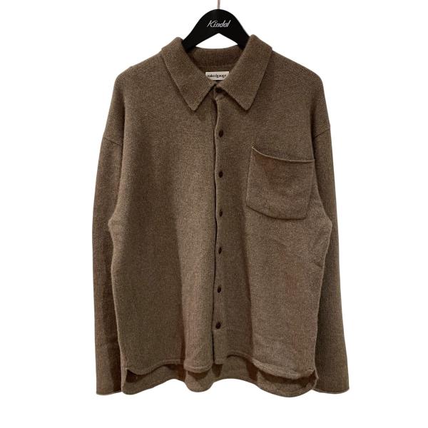 【値下げ】NAKEDGAUGE COMFORT TOUCH KNITTING REGULAR SHIRTS 長袖シャツ N0007 ブラウン サイズ：