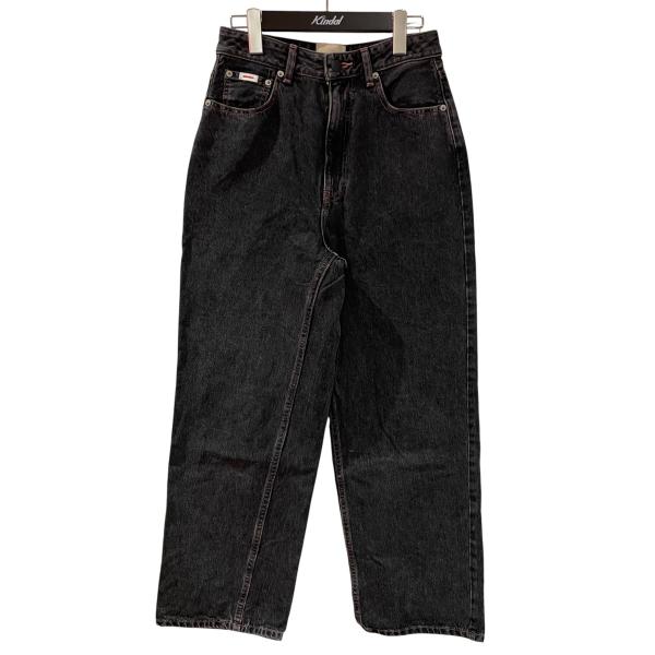 シシクイ the shishikui Daco BLACK PINK STITCH デニムパンツ 1577