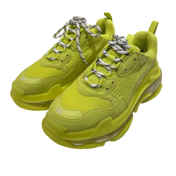 BALENCIAGA グリーン イエロー スニーカー BALENCIAGA（バレンシアガ） ローカットスニーカー 541624 黄緑 サイズ