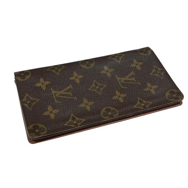 ルイ ヴィトン◎ポルトカルト クレディ モノグラム 三つ折り ブラウン LOUIS VUITTON（ルイ・ヴィトン） ポルト・カルト・クレディ