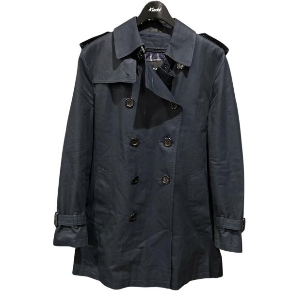 【美品】Burberryブラックレーベル トレンチコート 青 BLACK LABEL CRESTBRIDGE - 【新品】ブラックレーベルクレストブリッジ